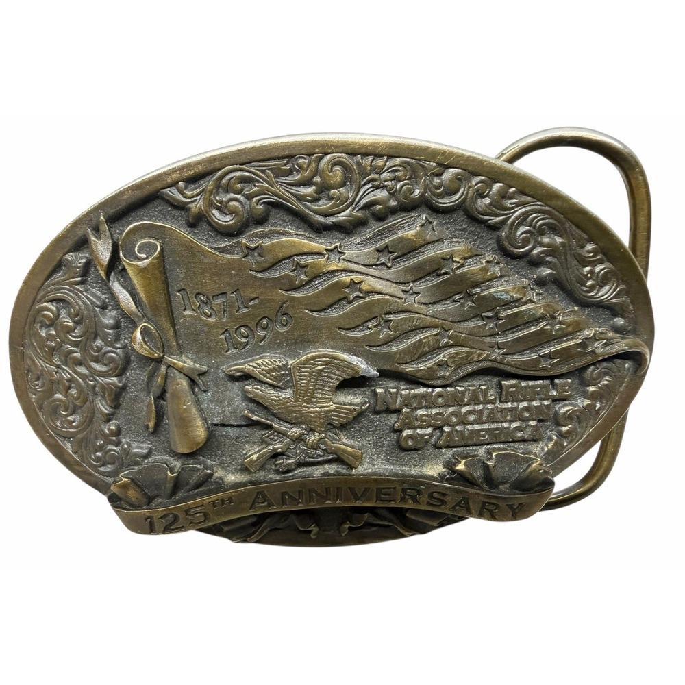 NRA Golden Eagles National‎ Rifle Association Guns Firearms Vintage Belt Buckle
